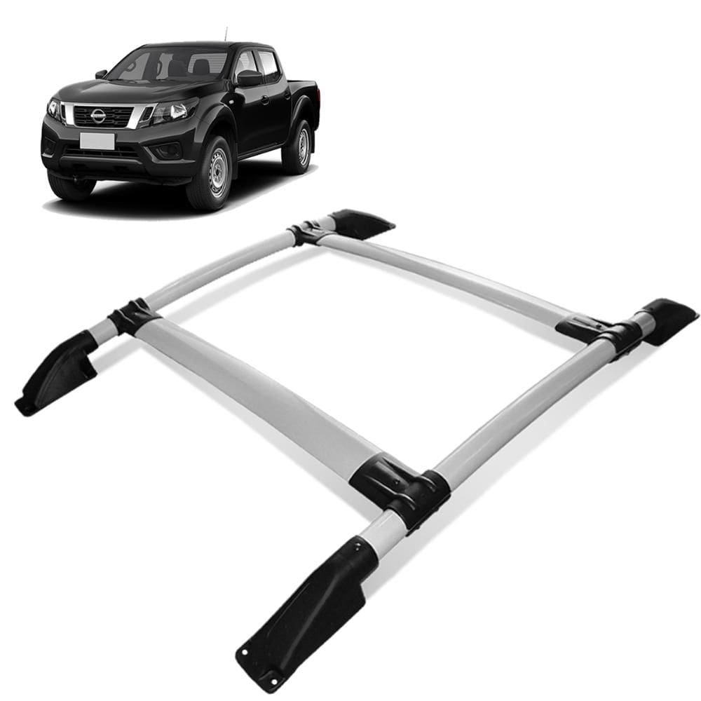 Rack de Teto Bagageiro Frontier 2017 a 2023 Tubolar Prata