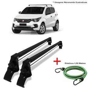 Rack de teto vhip fiat mobi 2016 a 2020 e 1 elastico corda