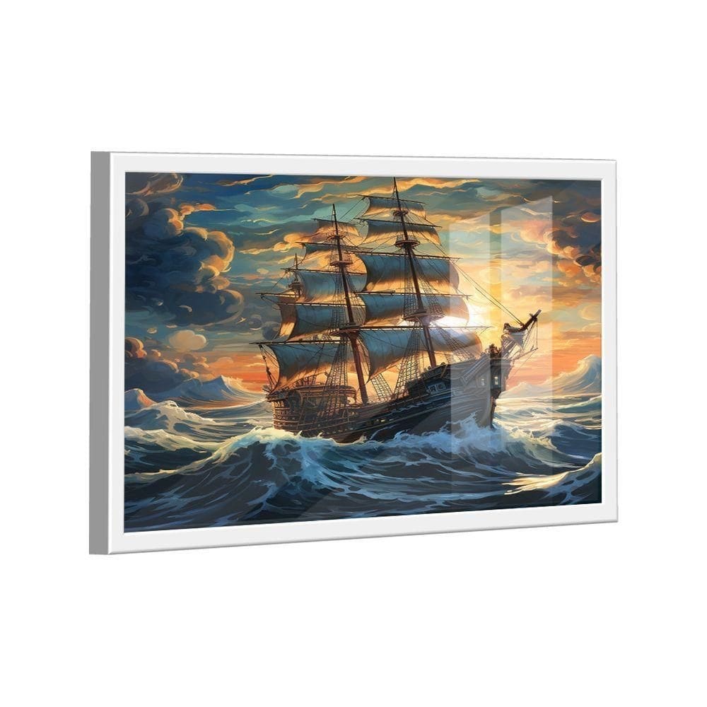 Quadro Navio Caravela -- Br Artes