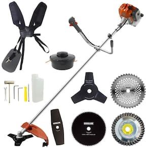 Roçadeira Profissional Tekna 52cc + Kit De Lâminas De Corte