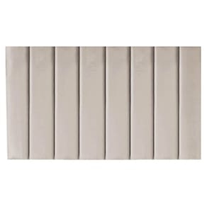 Painel Cabeceira Box Queen Estofada Parede Linho Bege Carla