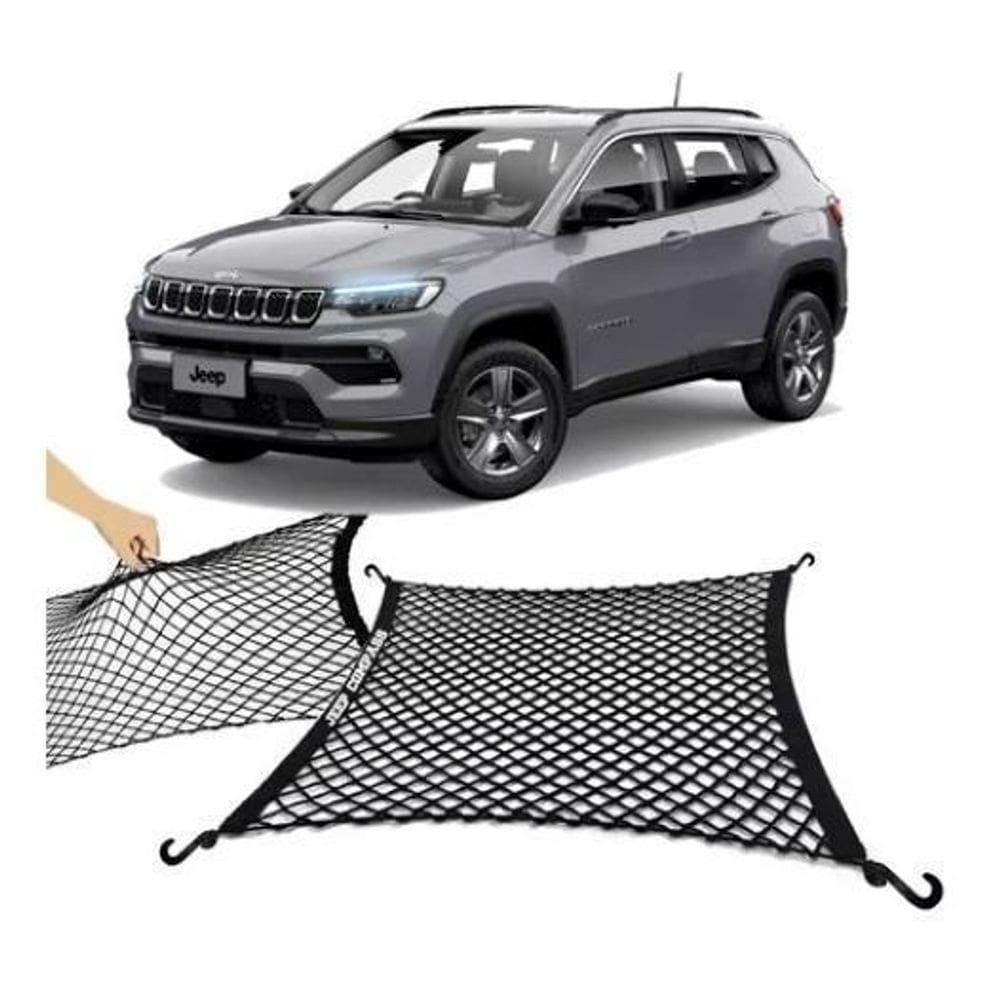 Rede poliéster elástica porta malas universal jeep compass