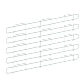Anteparo frontal amapa 092 branco bandeja gondola kit 10