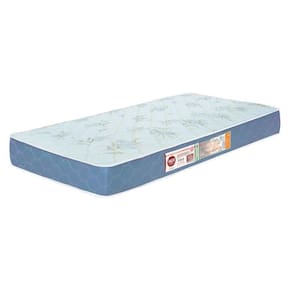 Colchão Solteiro SleepMax Espuma D45 88X188X25Cm Branco/Azul