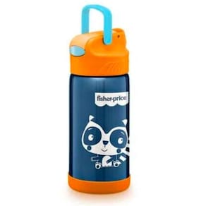 Copo térmico aço inox hot & cold azul 400ml - fisher price