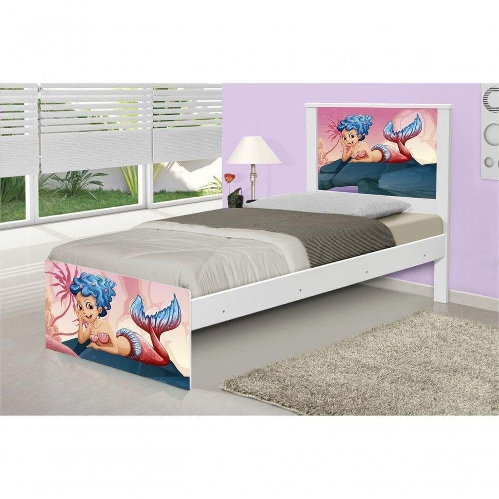 Cama Solteiro Sereia Nas Pedras