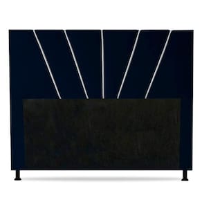 Cabeceira Box Casal Queen Size Dallas 160cm Azul Marinho