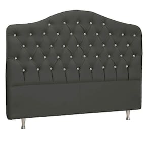 Cabeceira Queen P04 160 Cm Suede Cinza Escuro Tca 958