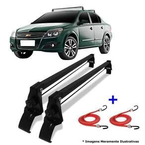Rack teto chevrolet vectra 2005 até 2011 + 2 elástico carga