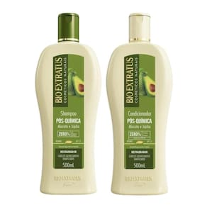 Shampoo + Condicionador Bio Extratus Pós Quimica Abacate e Jojoba 500ml