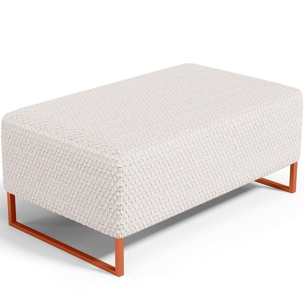 Puff Decorativo Cléo 90Cm W01 Bouclê Cru