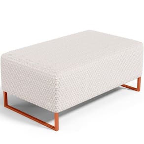 Puff Decorativo Cléo 90Cm W01 Bouclê Cru