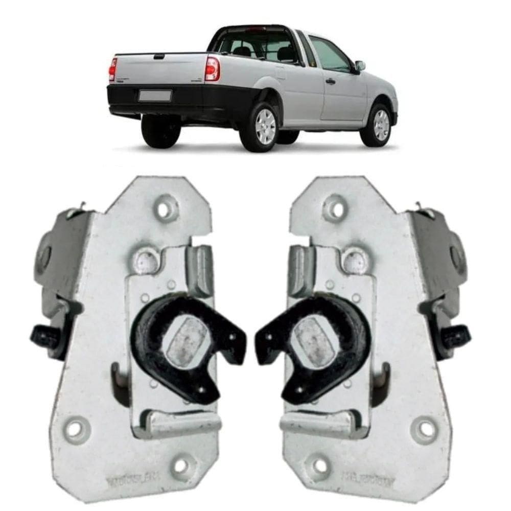 Par Fechaduras Caçamba Tampa Traseira Saveiro G2 G3 G4 G5 G6