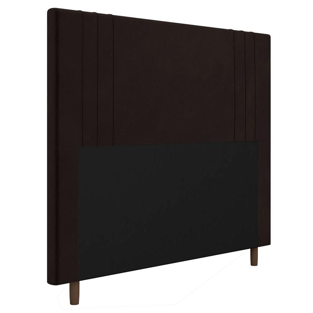 Cabeceira Cama Box Casal King Size Ferrara 193cm Marrom