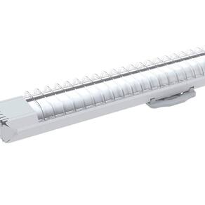 6 Luminárias Sobrepor Taschibra Lumifácil 60cm C/ 1 Tubo Led 6500k Bivolt Branco