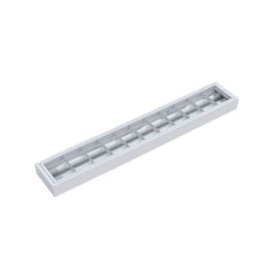 Luminária Calha Taschibra Atela Embutir/sobrepor 62cm 2xt8 Branca