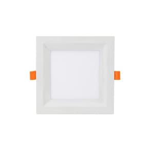 Painel De Led Quadrado Embutir Recuado 12w Bivolt Taschibra 6500k Luz Fria