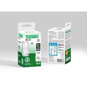 Lâmpada Led Bulbo Tkl 7w Taschibra E27 Bivolt 4000k Luz Neutra
