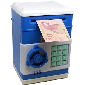 Mini Cofre Eletrônico Digital Notas e Moedas Lorben