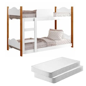 Beliche Infantil Theo Branco Com Colchões