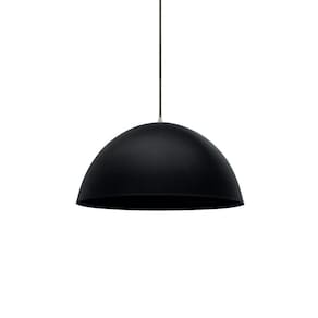 Lustre Pendente Taschibra Td 821f Grande E27 Bivolt Preto Fosco