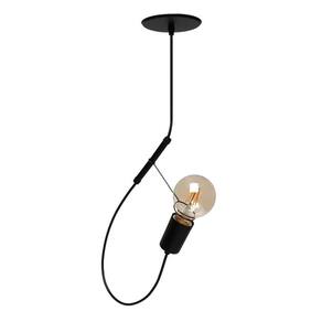 Lustre Pendente Taschibra Bungee Preto 1xe27 Bivolt