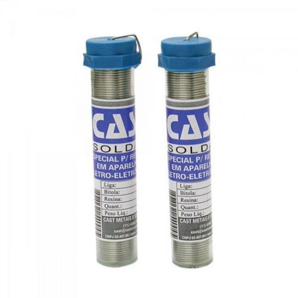 Solda em Tubo 63x34 25G Azul SOLDA CAST - CX / 36 [F002]