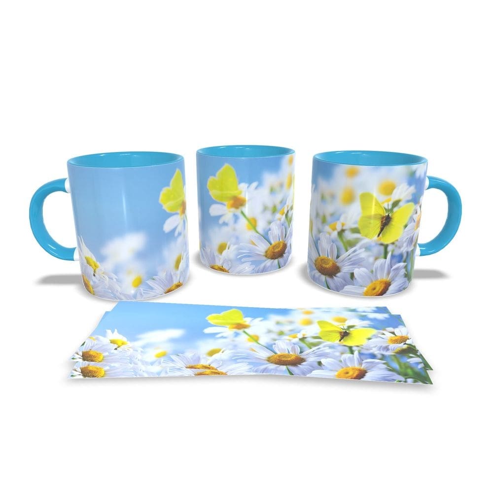Canecas Azul Coleção Flores
