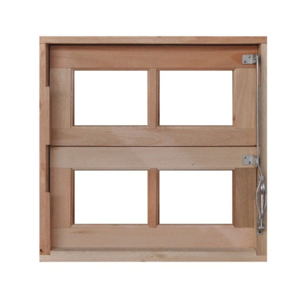 Vitrô Basculante de Madeira Mista Reto 60 x 60 Natural