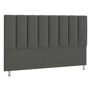 Cabeceira Solteiro P04 90 Cm Suede Cinza Escuro Tca 958