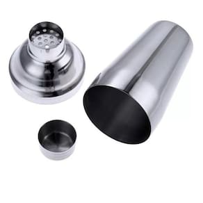 Kit Coqueteleira Em Inox 500Ml Espremedor Dosador