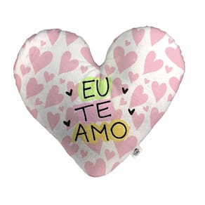 Almofada Coração Pelúcia Eu Te Amo Namorados Tamanho:G