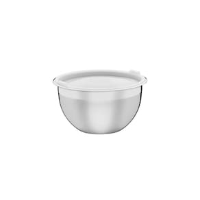 Recipiente Tramontina Cucina Em Aço Inox Com Tampa Plástica Preparar E Servir 28 Cm 8,3 L Tramontina
