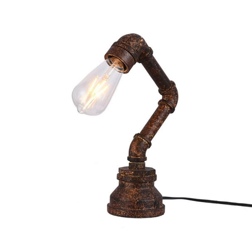 Luminária De Mesa Taschibra Iron Marrom Envelhecido E27 Bivolt
