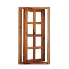 Vitrô Capelinha Pivotante de Madeira Imbuia Reto 45 x 1,40 Natural