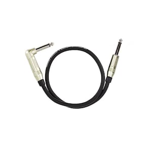 Cabo p10 macho para p10, l, 90º graus mono - amphenol 50cm