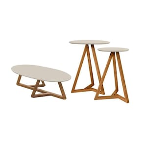 Kit De Mezanino Lateral Com Mesa De Centro Nature