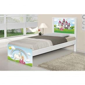 Cama Solteiro Princesa Encantada Com Colchão
