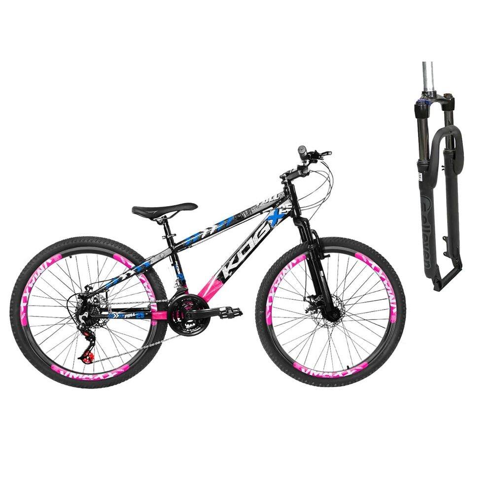 Bike Aro 26 KOG 27v F. Hidraulico Com Trava Tipo Viking X25