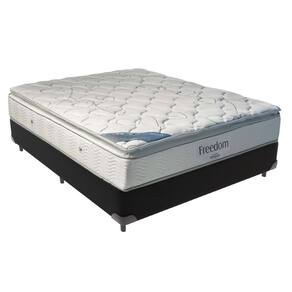 Colchão Casal Freedom Ortobom Base Box Preto Espuma