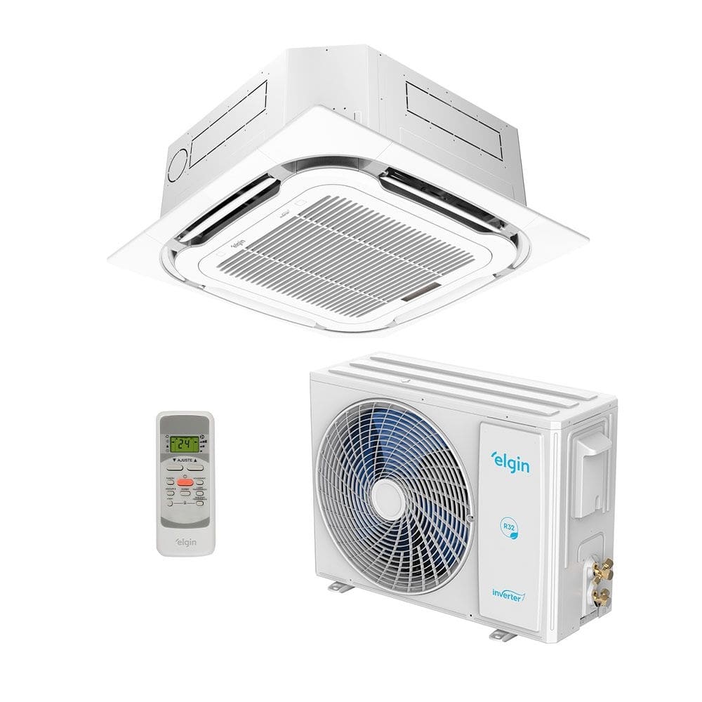 Ar Condicionado Split Cassete Inverter Plus Elgin 18000 Btus R-32 Frio 220V Monofásico 45KDFI18C2NA