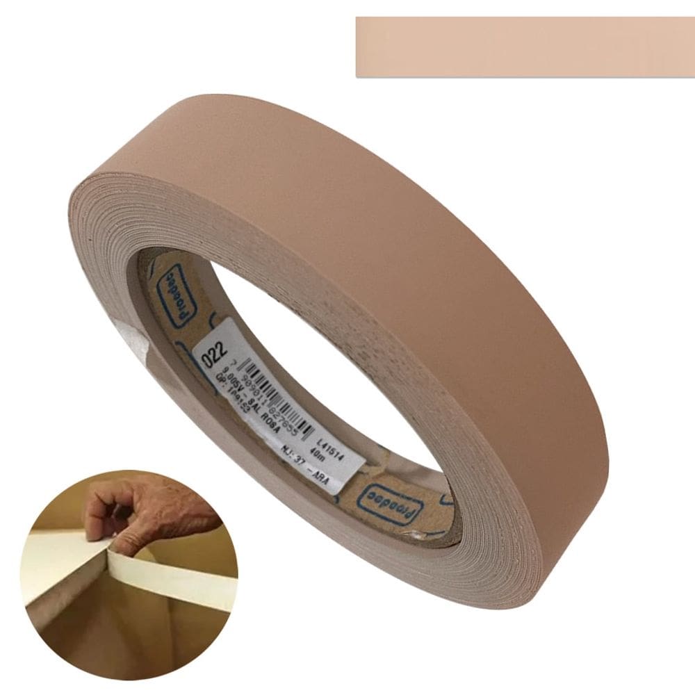 Fita De Borda PVC Sal Rosa 35mm X 20m Proadec
