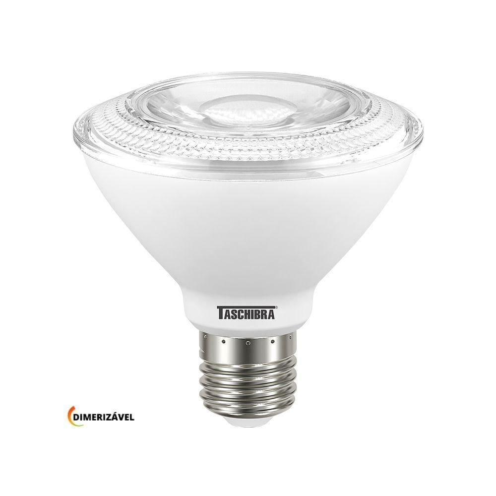 Lâmpada Led Taschibra Par 30 E27 Ip65 Dimerizavel Bivolt 2700k Luz Quente
