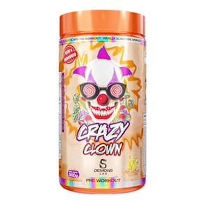 Pré treino crazy clown 300g demons lab sabor laranja