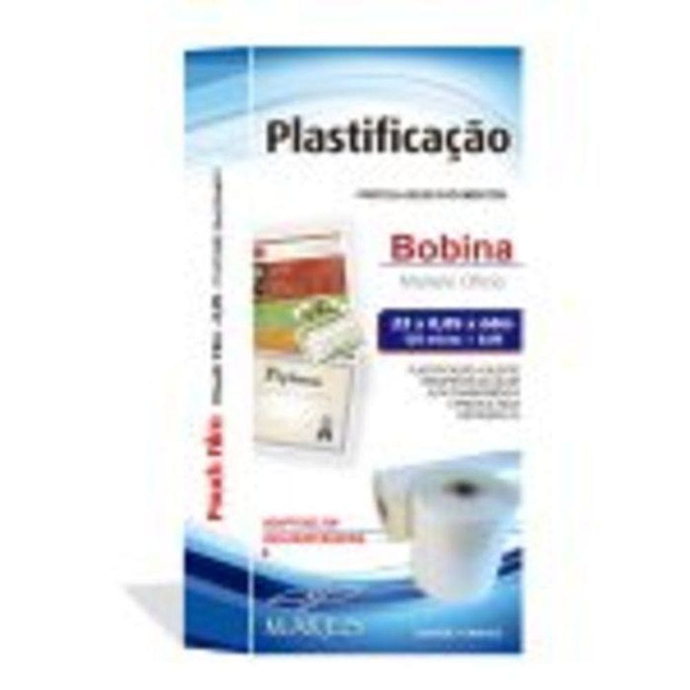 Bobina para plastificação 23 cm x 60 m 0,05 125 micras