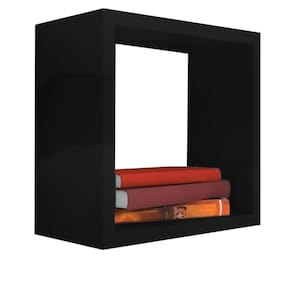 Nicho Decorativo 25x25x20 Cm Em Mdf Preto [F031]