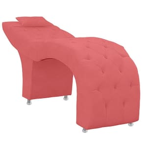 Maca Estofada Capitone Julia Para Estetica Facial Sombrancelha E Cilios Suede Cor Rose