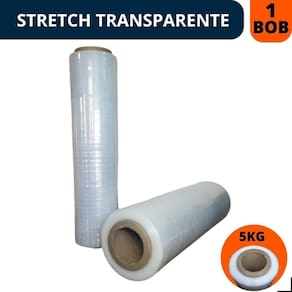 Filme Stretch Bobina 500Mm X0,25Mic 500 Metros Cada Rolo 5Kg