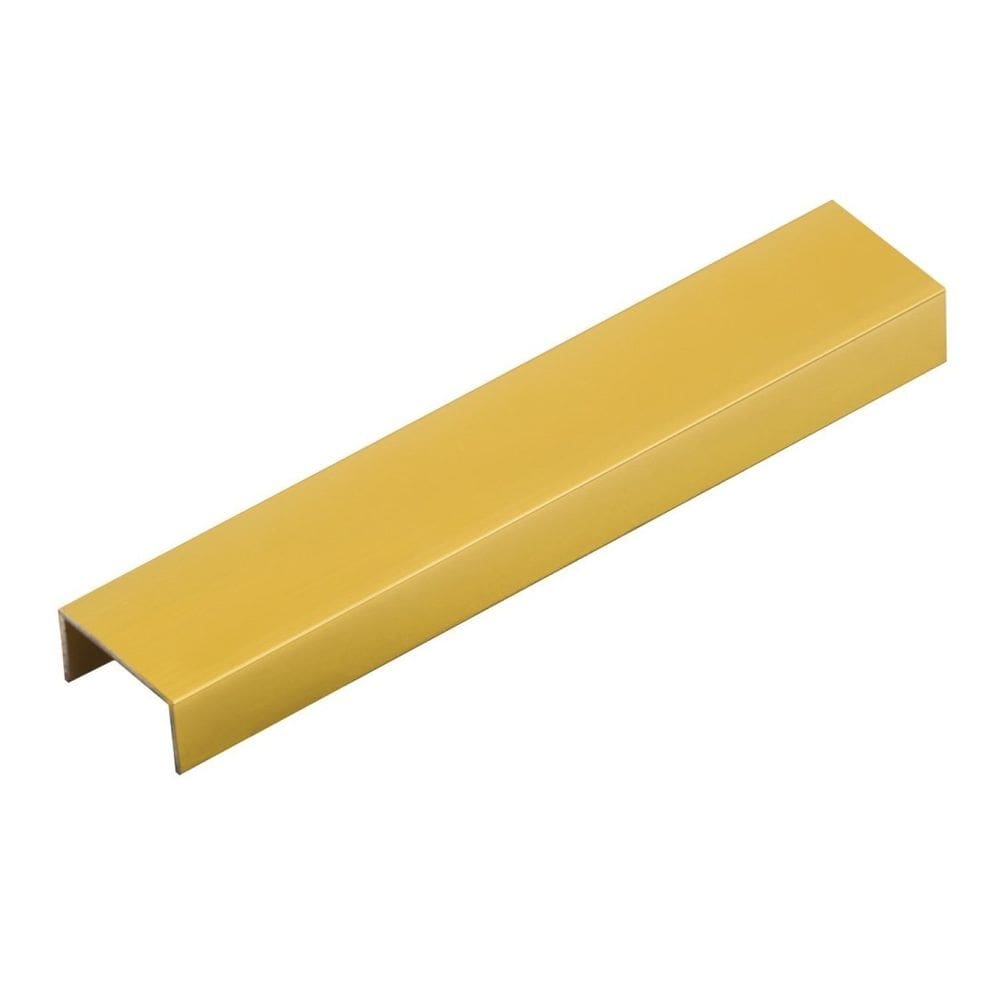 Perfil de Alumínio para Acabamento 10mm X 2,0cm Luxor Golden Matte Viscardi - caixa com 5 Unidade - Dourado Fosco