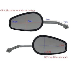 Espelho retrovisor modelo harley meteor 350 royal enfield